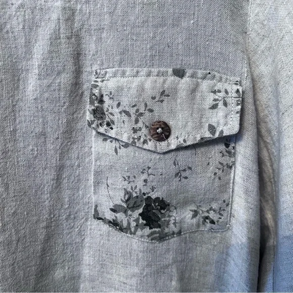 Paper Lacer women blouse Size: S color: Beige 100% Linen - Picture 3 of 11